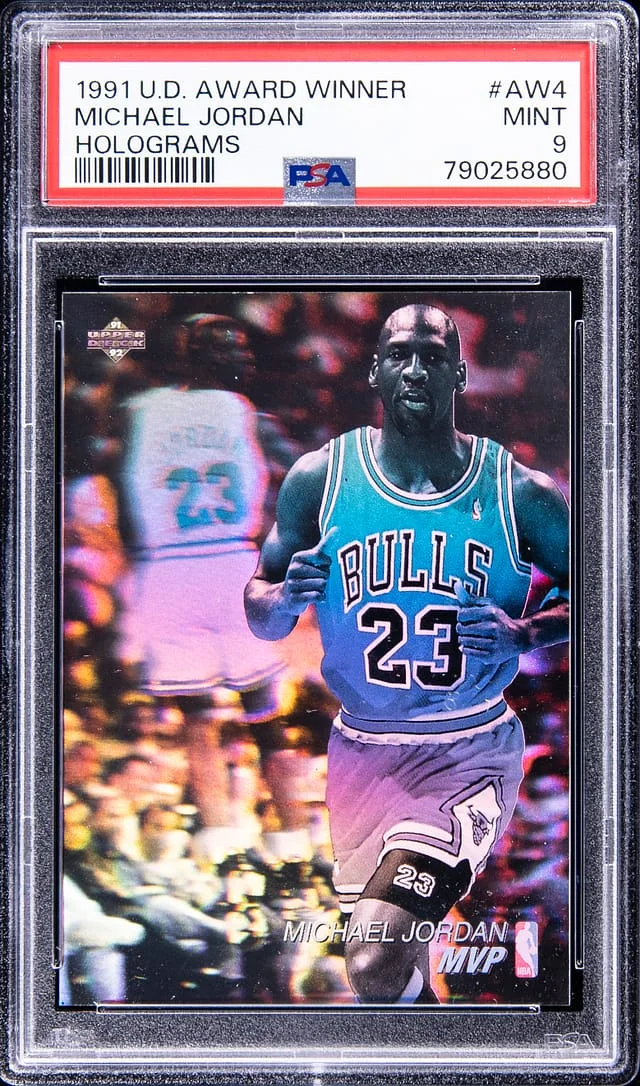 1991-92 UD Award Winner Holograms Michael Jordan #AW4 card image