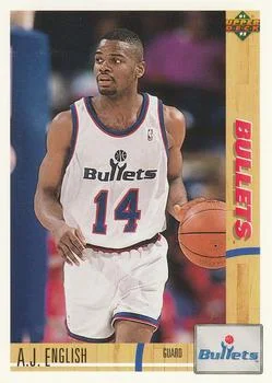 1991-92 Upper Deck A.J. English #387 card image