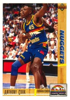 1991-92 Upper Deck Anthony Cook #203 card image