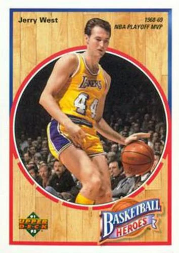 1991-92 Upper Deck Jerry West [Basketball Heroes: Jerry West Box Bottoms 5x7] Basketball Heroes: Box Bottoms 5x7 #3 card image