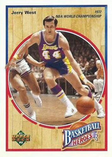 1991-92 Upper Deck Jerry West [Basketball Heroes: Jerry West Box Bottoms 5x7] Basketball Heroes: Box Bottoms 5x7 #5 card image