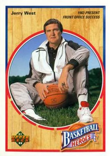 1991-92 Upper Deck Jerry West [Basketball Heroes: Jerry West Box Bottoms 5x7] Basketball Heroes: Box Bottoms 5x7 #8 card image