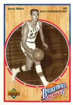1991-92 Upper Deck Jerry West [Basketball Heroes: Jerry West] Basketball Heroes: #1 card image