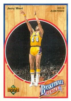 1991-92 Upper Deck Jerry West [Basketball Heroes: Jerry West] Basketball Heroes: #6 card image