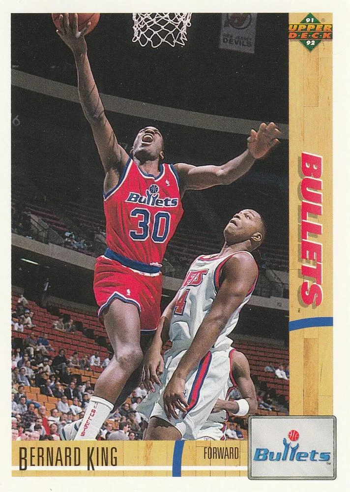 1991-92 Upper Deck Bernard King #365 card image