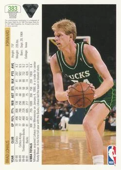 1991-92 Upper Deck Brad Lohaus #383 card back image