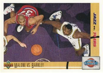 1991-92 Upper Deck Charles Barkley / Karl Malone #31 card image