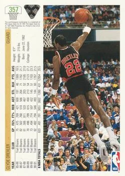 1991-92 Upper Deck Clyde Drexler #357 card back image