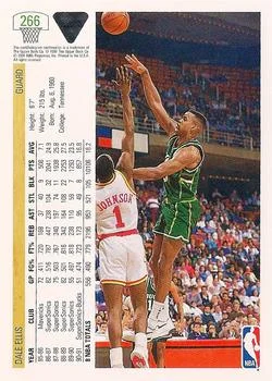 1991-92 Upper Deck Dale Ellis #266 card back image