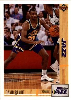 1991-92 Upper Deck David Benoit #487 card image