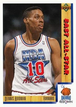 1991-92 Upper Deck Dennis Rodman ASListed #457 card image