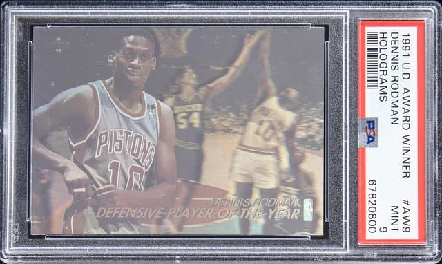 1991-92 Upper Deck Dennis Rodman Award Winner Holograms #AW9 card image