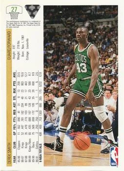 1991-92 Upper Deck Derek Smith #27 card back image