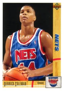 1991-92 Upper Deck Derrick Coleman #332 card image