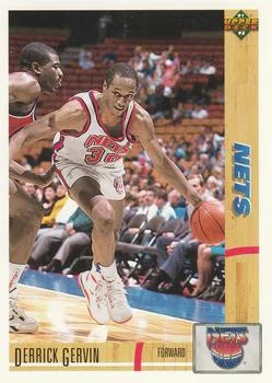 1991-92 Upper Deck Derrick Gervin #384 card image