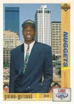 1991-92 Upper Deck Dikembe Mutombo Draft Picks #3 card image