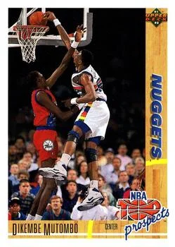 1991-92 Upper Deck Dikembe Mutombo TP #446 card image