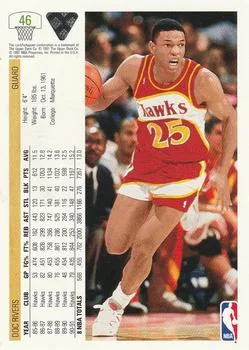 1991-92 Upper Deck Doc Rivers #46 card back image
