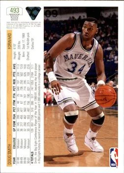 1991-92 Upper Deck Doug Smith #493 card back image