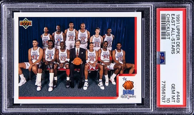 1991-92 Upper Deck East All-Stars Checklist #449 card image