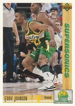 1991-92 Upper Deck Eddie Johnson #371 card image