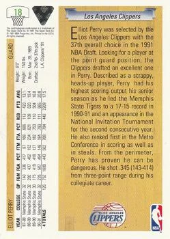 1991-92 Upper Deck Elliot Perry Draft Picks #18 card back image