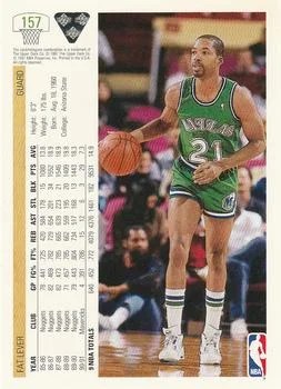 1991-92 Upper Deck Fat Lever #157 card back image