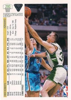 1991-92 Upper Deck Fred Roberts #293 card back image