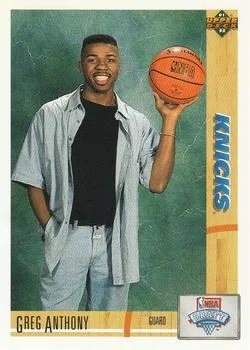 1991-92 Upper Deck Greg Anthony Draft Picks #7 card image