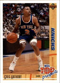 1991-92 Upper Deck Greg Anthony TP #448 card image