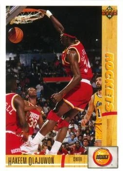 1991-92 Upper Deck Hakeem Olajuwon #254 card image
