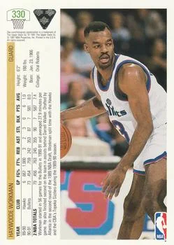 1991-92 Upper Deck Haywoode Workman #330 card back image