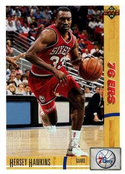 1991-92 Upper Deck Hersey Hawkins #155 card image