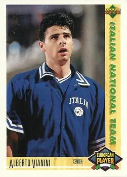 1991-92 Upper Deck Italian Alberto Vianini ITA #117 card image