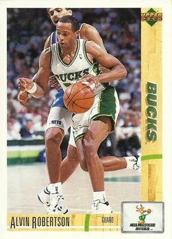 1991-92 Upper Deck Italian Alvin Robertson #70 card image