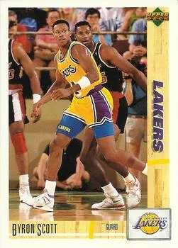 1991-92 Upper Deck Italian Byron Scott #65 card image