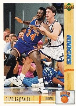 1991-92 Upper Deck Italian Charles Oakley #77 card image