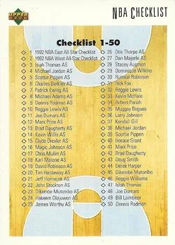 1991-92 Upper Deck Italian Checklist: 1-100 #100 card image