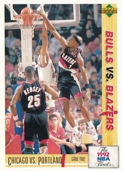 1991-92 Upper Deck Italian Chicago vs. Portland FIN #173 card image