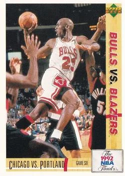 1991-92 Upper Deck Italian Chicago vs. Portland FIN #177 card image