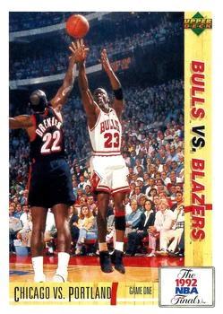 1991-92 Upper Deck Italian Clyde Drexler / Michael Jordan #172 card image
