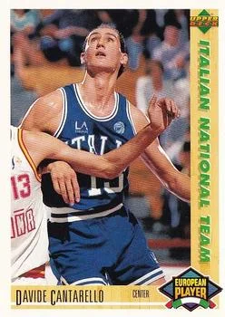 1991-92 Upper Deck Italian Davide Cantarello ITA #116 card image