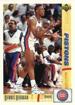 1991-92 Upper Deck Italian Dennis Rodman #50 card image