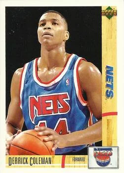 1991-92 Upper Deck Italian Derrick Coleman #74 card image