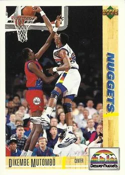 1991-92 Upper Deck Italian Dikembe Mutombo #45 card image