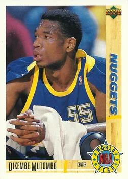 1991-92 Upper Deck Italian Dikembe Mutombo WS #196 card image