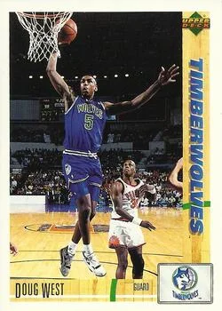 1991-92 Upper Deck Italian Doug West #72 card image