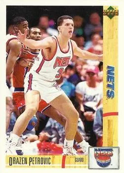 1991-92 Upper Deck Italian Drazen Petrovic #75 card image