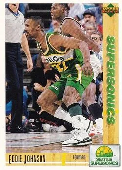 1991-92 Upper Deck Italian Eddie Johnson #96 card image