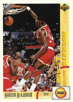 1991-92 Upper Deck Italian Hakeem Olajuwon #55 card image